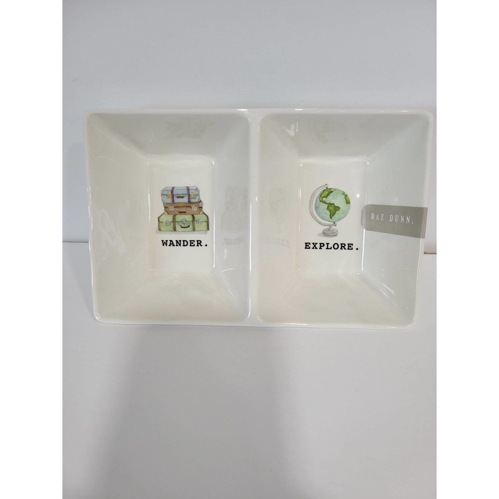 NWOT Rae Dunn Wander & Explore Trays Melamine Collection
